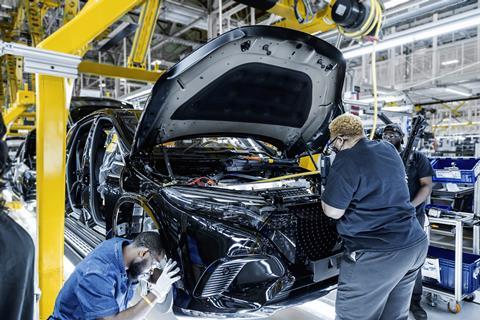 Mercedes production at Tuscaloosa
